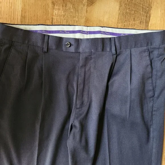 Alan Flusser Men's Pleated Front Pants 38Wx34L - Picture 2 of 10